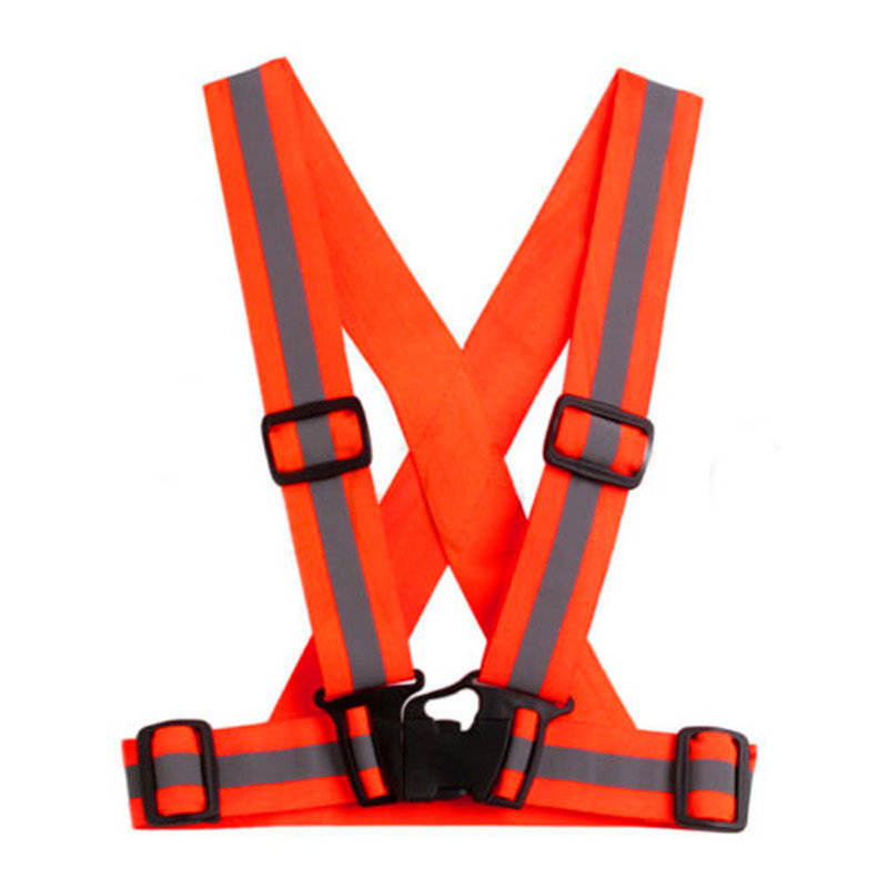 Adjustable Reflective Vest High Visibility Safety Straps for Jogging